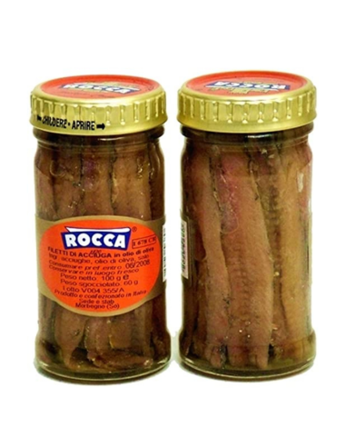 Anchovies strained in Rocca olive oil 100 ml