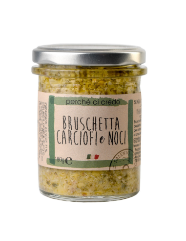 Bruschetta di carciofi e noci Perché Ci Credo