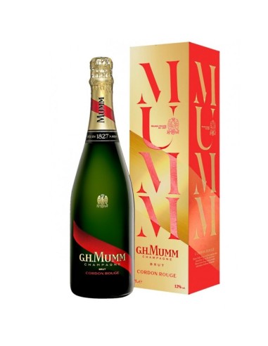 Champagne brut GH Mumm Cordon Rouge gift box