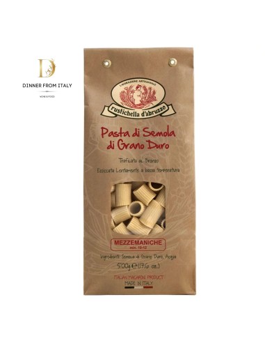 Pasta di semola di grano duro Mezzemaniche Rustichell