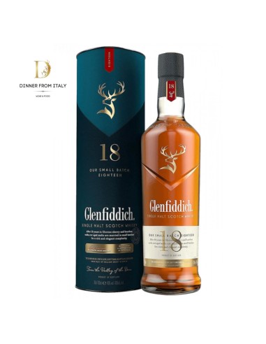 Glenfiddich Single Malt Scotch Whisky 18 Years Old 70cl Astucciato