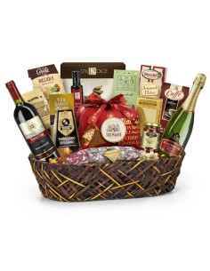 Cesto Natalizio Regalidea Prestige con specialità gastronomiche in Confezione Regalo per Natale pezzi 16