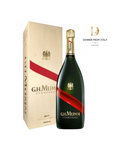 Grand Cordon Brut Mumm 3lt Jéroboam Cassetta in Legno