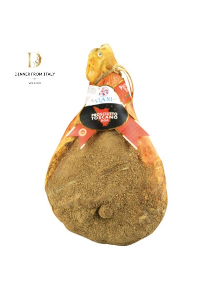Prosciutto crudo Toscano DOP con osso intero Viani 10 kg circa