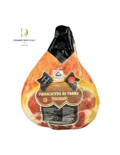 Prosciutto crudo di Parma addobbo senza osso stagionatura 16 mesi Martelli 1 conf. sottovuoto 8 kg circa