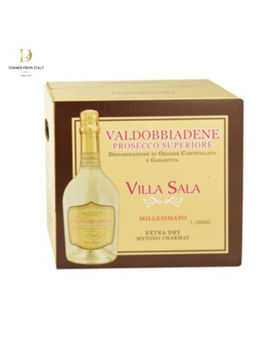 Prosecco superiore millesimato extra dry DOCG Villa Sala 6 bott. x 75 cl