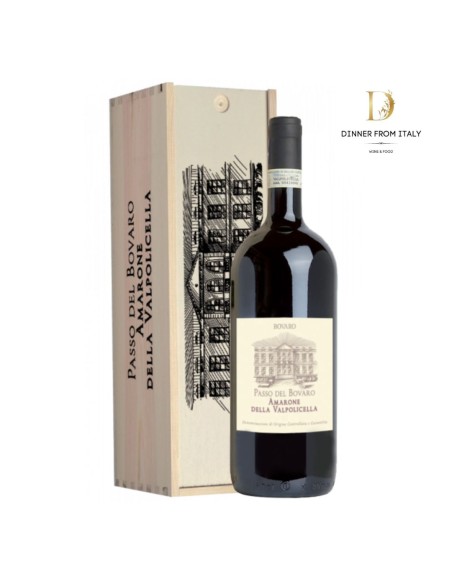 Amarone Della Valpolicella Classico DOCG Passo Del Bovaro Negrar 2019 magnum 1,5 lt casetta in legno