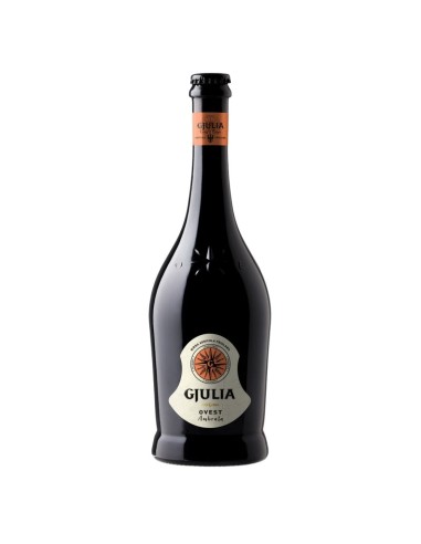Birra artigianale ambrata Ovest Gjulia 75 cl