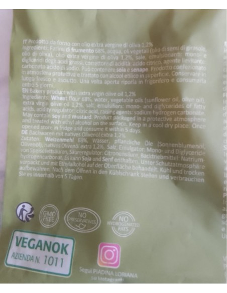 La Piadina Sfogliatissima all'Olio Extravergine Loriana 350 gr