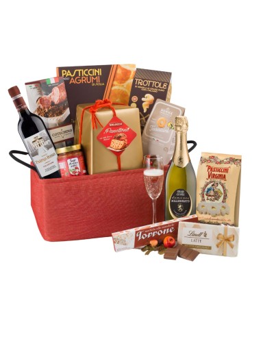 Regalidea Apollo Christmas Hamper with gastronomic specialties in a gift box for Christmas, 13 pieces