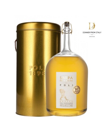Grappa Sarpa Barrique Oro 30th Anniversary Jacopo Poli 3 lt