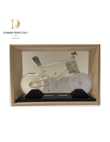 Bicycle Glass Gift Box with 40° Buiese Distillerie Grappa