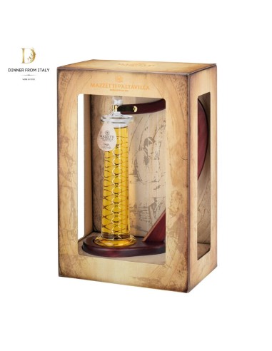 Glass Harp Gift Set with 40% Aged Mazzetti D'Altavilla Grappa