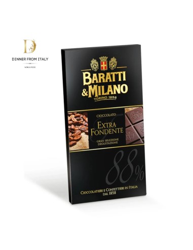 Tavoletta Extra Fondente 88% Baratti & Milano