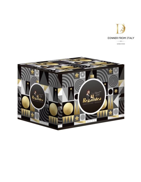 Cesto Natalizio Regalidea Gaia con specialità gastronomiche in Confezione Regalo per Natale pezzi 13