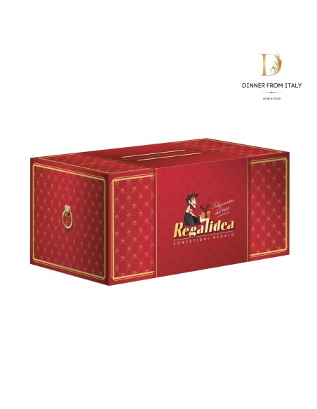 Cesto Natalizio Regalidea Re Nero con specialità gastronomiche in Confezione Regalo per Natale pezzi 15