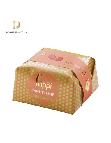 Panettone con albicocche Filippi 500 gr