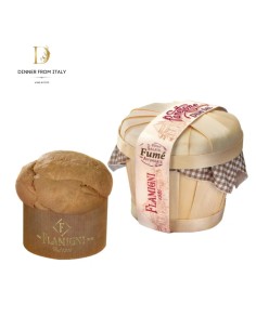 Panettone Flamigni Panettone Demi-Sel Salato Contenitore in Legno 850 g