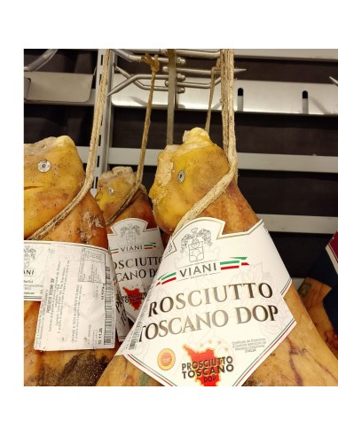Prosciutto crudo Toscano DOP con osso intero Viani 10 kg circa