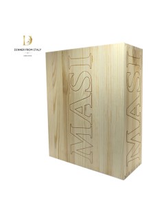 Scatola in legno 2 bott. Masi