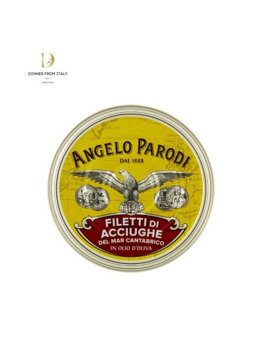 Filetti di Acciughe del Mar Cantabrico in Olio d'Oliva Angelo Parodi 550 g