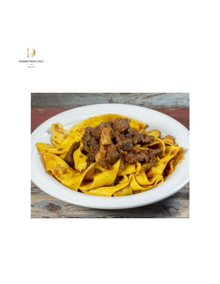 Kit pappardelle al ragu di cinghiale pronto pasta per 8/10 porzioni