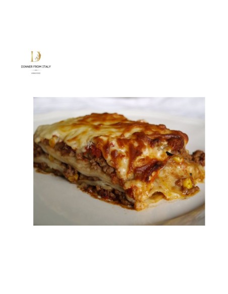 Kit Lasagna al ragù di cervo pronto pasta per 8/10 porzioni