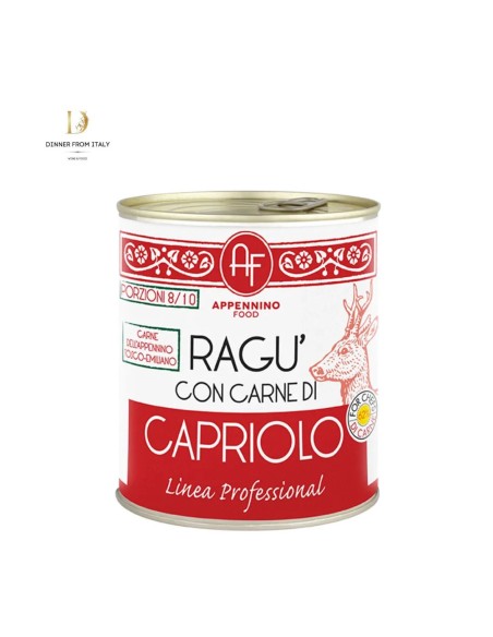 Kit Pappardelle al ragù di capriolo pronto pasta per 8/10 porzioni