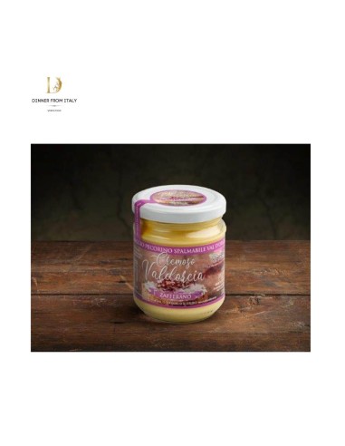 Pecorino cremoso spalmabile allo zafferano Val D'Orcia
