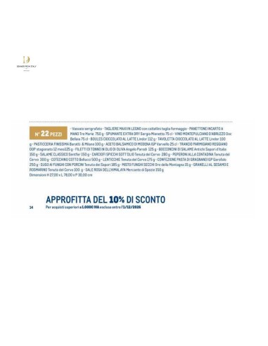 Cesto natalizio Tagliere Gourmet 22...