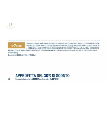 Cesto Natalizio La Tartufata 7 pezzi