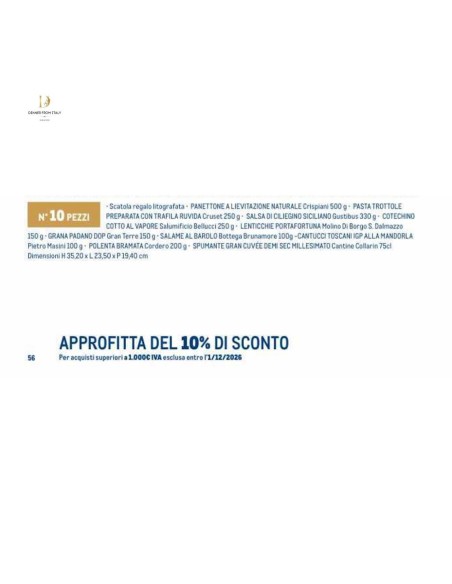 Natale. Marchesi Prioli Strenna Italia 10 pezzi