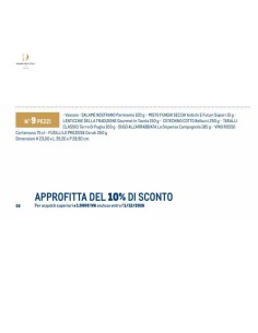 Cesto natalizio Gran Regale Regalidea 9 pezzi 2