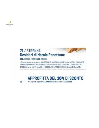 Strenna Panettone Tre Marie Desideri...