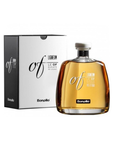 Grappa OF Ligneum Linden Honey Bonollo 70 cl with case
